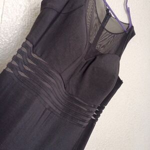 Vintage Y2K Formal Long Gown Sheer Slit USA 16